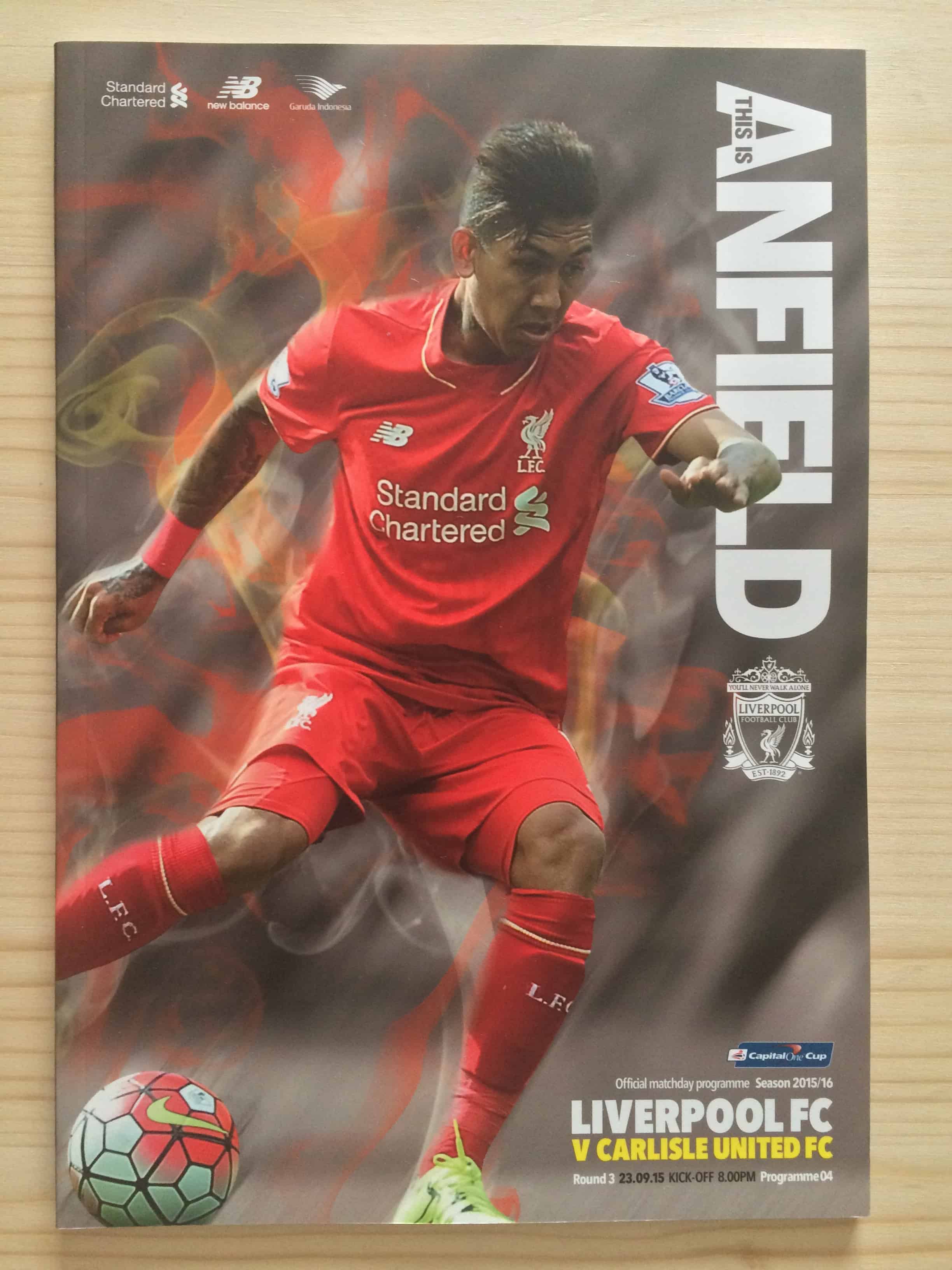 Liverpool FC v Carlisle United FC